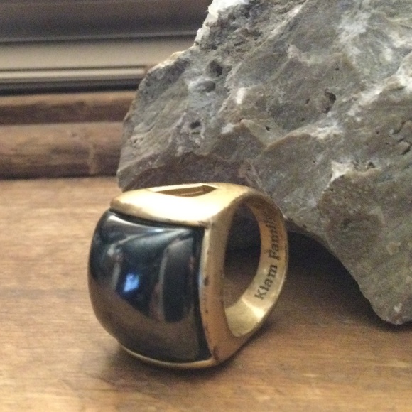 LIA SOFIA :Kiam family HEMATITE Ring : Size 6 - Picture 1 of 7